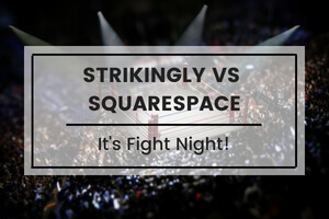 Birds eye view of a packed arena with spotlights on an empty ring